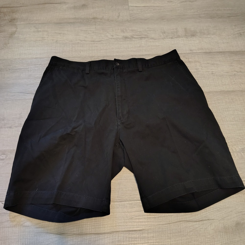 Polo Ralph Lauren Prospect Short Mens 40 Black Chino Cotton Twill Flat Front